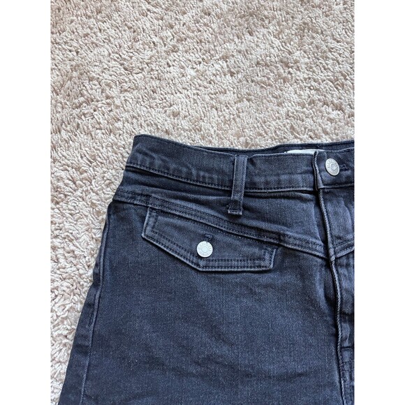 Madewell Western Yoke Edition High Waist Denim Shorts in Lunar Wash Size 28 - Picture 2 of 7